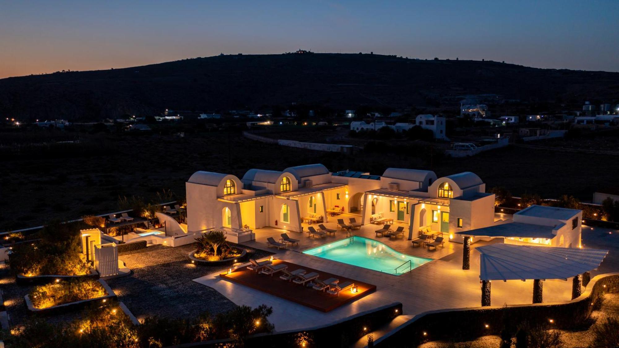 Santa Irina Luxury Sunny Lofts Hotel Perivolos  Luaran gambar