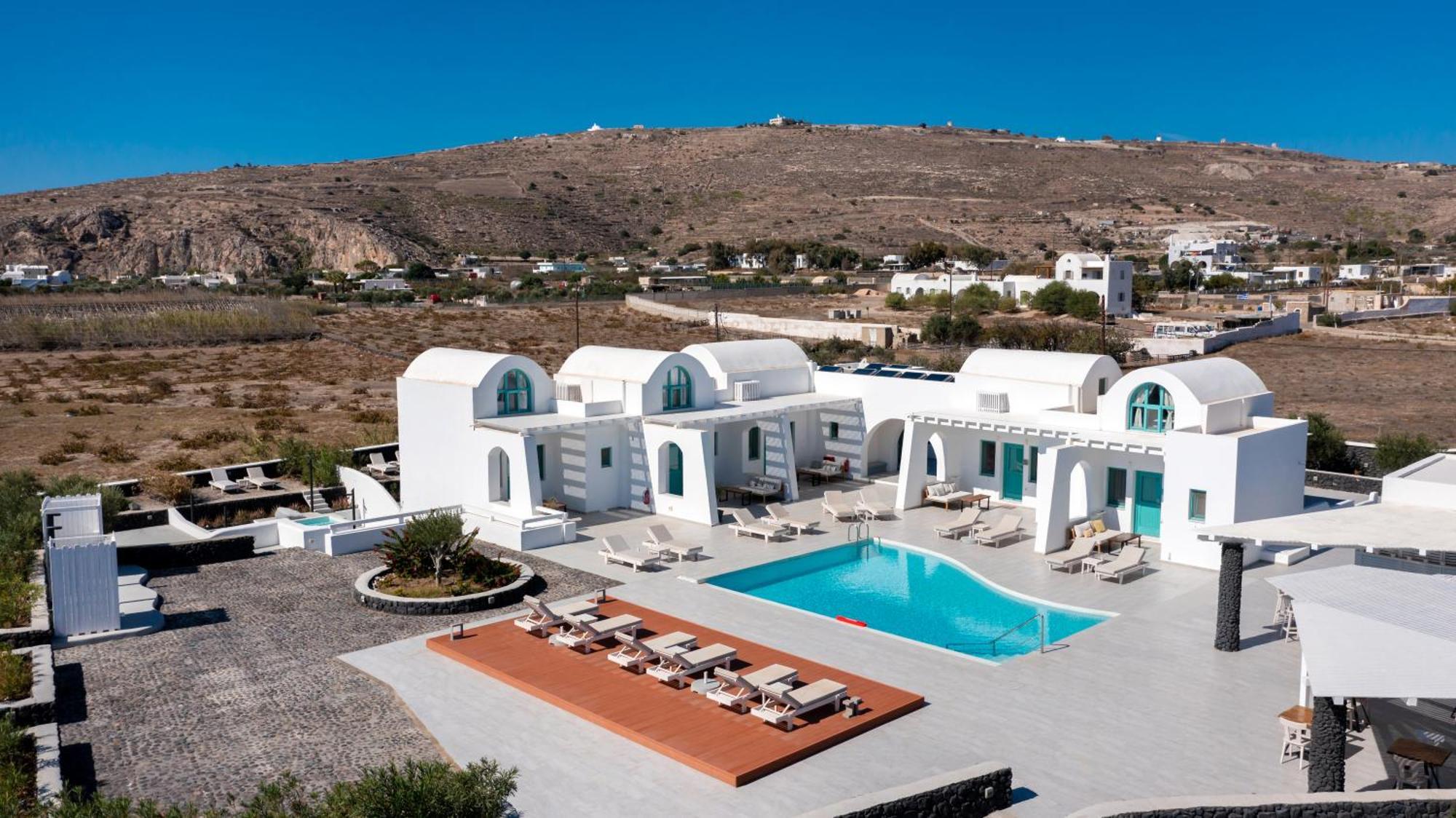 Santa Irina Luxury Sunny Lofts Hotel Perivolos  Luaran gambar
