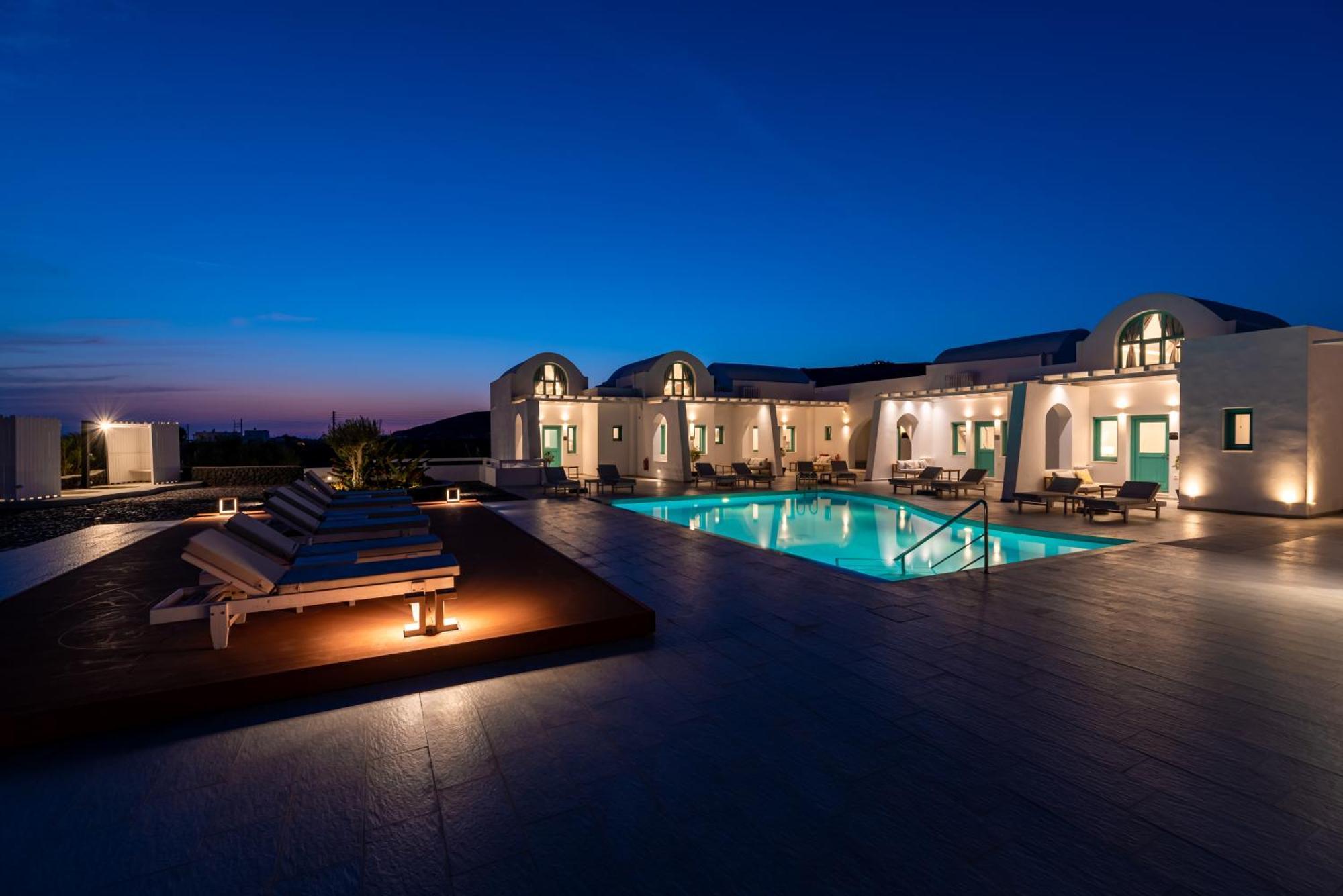 Santa Irina Luxury Sunny Lofts Hotel Perivolos  Luaran gambar